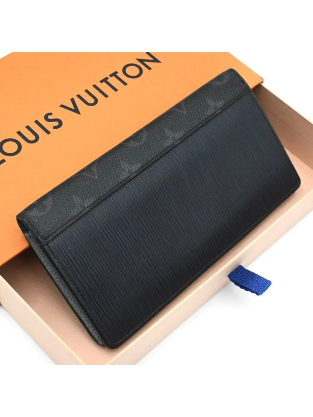 Louis Vuitton Epi Eclipse Portefeuille Brazza Wallet Black